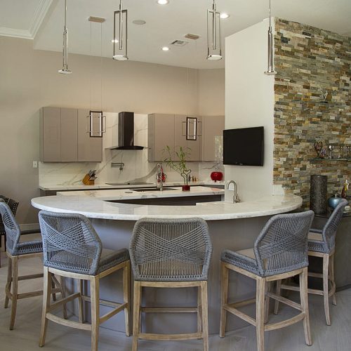 Modern High-Gloss & Textured Kitchen Cabinets Florida