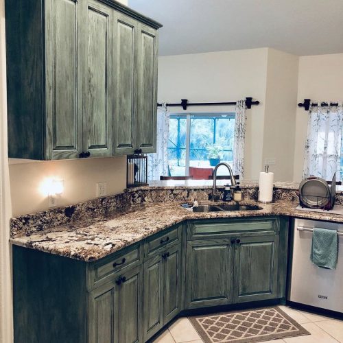 A Closer Look: The Custom Green Glazed Kitchen