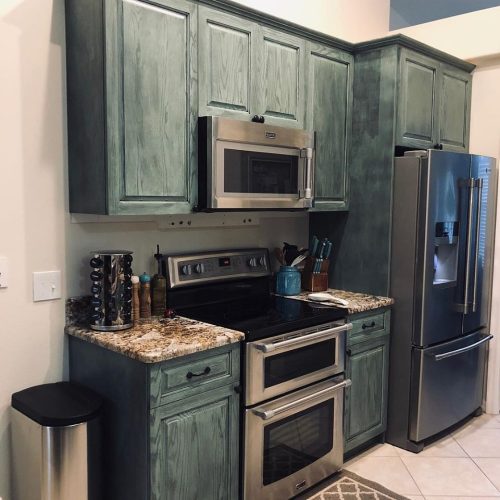 A Closer Look: The Custom Green Glazed Kitchen