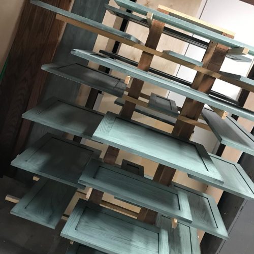 Solid maple dovetail drawer construction